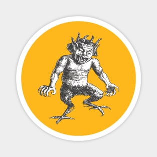 Deumus A Humanoid Devil With Rooster Feet Dictionnaire Infernal Cut Out Magnet